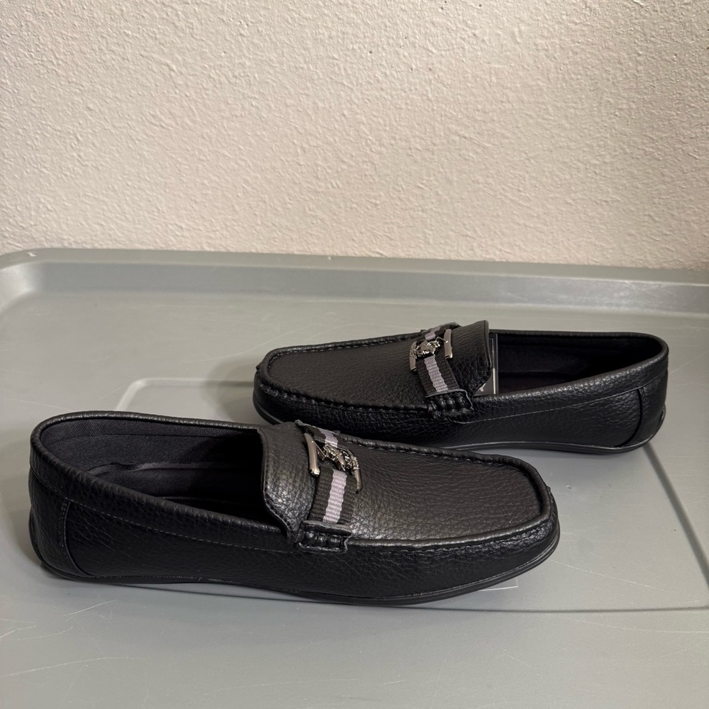 Beverly Hills Polo Club Black Loafers with Silver Accent - Picture 9 of 16
